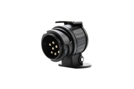 Blyss adaptor 13-7/12v - Adaptor universal de la priza cu 13 pini la stecher cu 7 pini marca Blyss conector 1 tip 13 pini conector 2 tip 13 pini plastic