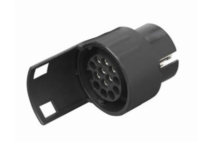 Blyss adaptor 7-13/12v - Adaptor universal de la priza cu 7 pini la stecher cu 13 pini marca Blyss conector 1 tip 7 pini conector 2 tip 7 pini plastic