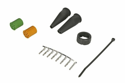 Aspöck 15-0821-524 - Conectori cu 8 poli tip baioneta, priza mama, culoare verde/galben marca Aspöck conector 1 tip baioneta 8poli verde/galben versiune mama plastic