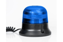 Fristom FT-150 DF N LED MAG M30 Lampa avertizare  12V / 24V/ 36V LED lumina albastra 145x126mm baza magnetica flash dublu coeficient impermeabilitate IP68 0.6m spiralat (3m desfacut) cablu inclus conectori fisa de bricheta standard 12V / 24V