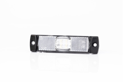 Fristom ft-017 b led - Lampa gabarit  dreptunghiulara fara suport de fixare 12V / 24V LED lumina alba flash simplu coeficient impermeabilitate IP68 da cablu inclus