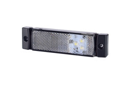 Horpol SJ LD 127 Lampa gabarit  dreptunghiulara cu suport de fixare 12V / 24V LED lumina alb flash simplu coeficient impermeabilitate IP68 da, 0.45m cablu inclus