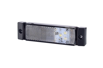 Horpol sj ld 127 - Lampa gabarit  dreptunghiulara cu suport de fixare 12V / 24V LED lumina alb flash simplu coeficient impermeabilitate IP68 da, 0.45m cablu inclus
