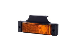 Horpol SJ LD 128 Lampa gabarit  dreptunghiulara cu suport de fixare 12V / 24V LED lumina portocaliu flash simplu da, 0.45m cablu inclus