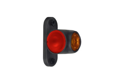 Horpol sj ld 2040 - Lampa gabarit  patrata cu suport de fixare 12V / 24V bec incandescent lumina alba, rosie, galbena flash simplu da, 0.5m cablu inclus