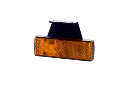 Horpol sj ld 456/l - Lampa gabarit  dreptunghiulara cu suport de fixare 12V / 24V LED lumina portocaliu flash simplu coeficient impermeabilitate IP68 da, 0.45m cablu inclus