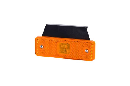 Horpol sj ld 500 - Lampa gabarit  dreptunghiulara cu suport de fixare 12V / 24V LED lumina portocaliu flash simplu coeficient impermeabilitate IP68 da, 0.3m cablu inclus