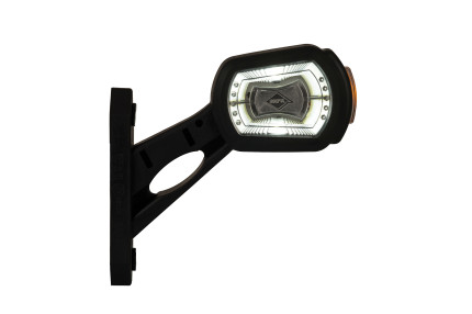 Horpol sj ldcc 2696 - Lampa gabarit  dreptunghiulara cu suport de fixare 12V / 24V LED lumina alba, rosie, galbena flash simplu coeficient impermeabilitate IP68 da, 0.5m cablu inclus