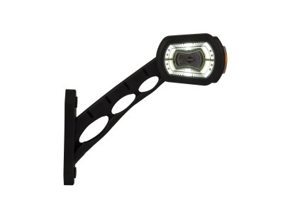 Horpol sj ldcc 2698 - Lampa gabarit  dreptunghiulara cu suport de fixare 12V / 24V LED lumina alba, rosie, galbena flash simplu coeficient impermeabilitate IP68 da, 0.5m cablu inclus
