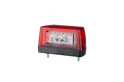 Horpol sj ltd2111 - Lampa numar dreptunghiulara 12V / 24V LED cu iluminare numar 102x55x57mm IP68 0.5m cablu inclus