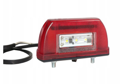 Horpol sj ltd669 - Lampa numar dreptunghiulara 12V / 24V LED cu iluminare numar 95x30x47mm IP68 0.5m cablu inclus
