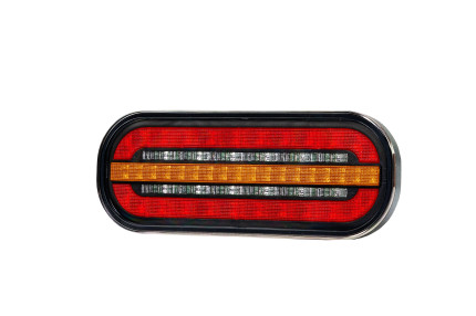 Fristom ft-320 led di - Lampa spate  cu LED dreptunghiulara cu 3 functii, dimensiuni 195x75x35 mm