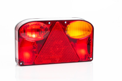 Fristom ft-088 ppm - Lampa spate  cu bec incandescent dreptunghiulara cu 6 functii, dimensiuni 238x138x55 mm