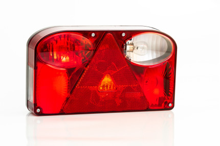 Fristom ft-089 p - Lampa spate  cu bec incandescent dreptunghiulara cu 7 functii, dimensiuni 238x138x55 mm