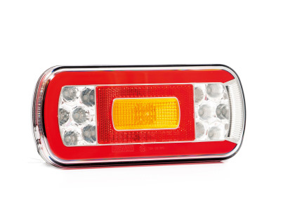 Fristom ft-130 pm led - Lampa spate  cu LED dreptunghiulara cu 6 functii, dimensiuni 220x100x50.5 mm