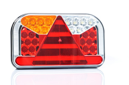 Fristom ft-170 l tb led spk - Lampa spate  cu LED dreptunghiulara cu 5 functii, dimensiuni 240x140x55 mm