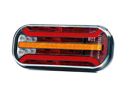 Fristom ft-230 cof led di - Lampa spate  cu LED dreptunghiulara cu 6 functii, dimensiuni 214.3x94.3x37.7 mm