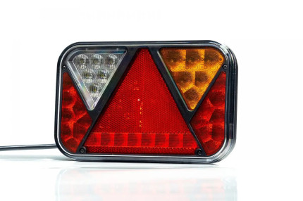Fristom ft-270 p nt led cof - Lampa spate  cu LED dreptunghiulara cu 5 functii, dimensiuni 200x130x50 mm