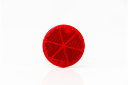 Fristom DOB-032-C Reflectorizant  cu suport de fixare, culoare rosie, forma rotunda