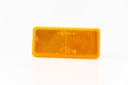Fristom dob-035 z - Reflectorizant  cu suport de fixare, culoare galbena, forma dreptunghiulara