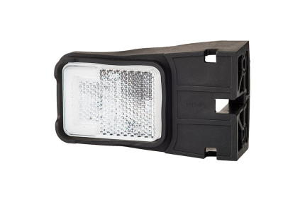 Horpol ld 2732 - Lampa gabarit  dreptunghiulara cu suport de fixare 12V / 24V LED lumina alba  coeficient impermeabilitate IP68 cablu inclus