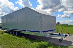 Blyss ATLAS 3 axe remorca pentru camioane  franata 3500 kg
  in 3 axe cu sarcina utila de 2100 kg
 si dimensiuni utile de 850x205x200cm