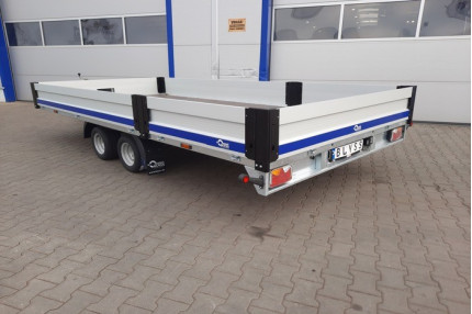 Blyss olympia cargo 2745 - platforma auto 2500 kg
in 2 axe cu sarcina utila de 1850 kg
si dimensiuni utile de 400x195x40cm