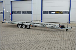 Blyss ORLANDO DELUXE ALU II SH platforma auto  franata 3500 kg  in 3 axe cu sarcina utila de 2520 kg si dimensiuni utile de 850x205cm
