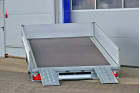Blyss OLYMPIA 2500 CARGO platforma auto  franata 2500 kg  in 2 axe cu sarcina utila de 1850 kg si dimensiuni utile de 400x195x40cm