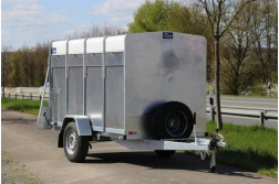 Blyss VT1326 remorca Auto de transportat animale  nefranata 1300 kg  monoax cu sarcina utila de 768 kg si dimensiuni utile de 258x140x148cm